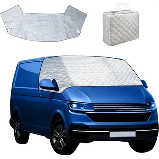Scheibenabdeckung für VW T4 1995-2004, Frontscheibe Sonnenschutz Anti-UV/Frost/Eisfensterabdeckung, Auto Wärmematte Windschutzscheiben-Wickelabdeckung für VW T4 (VW T4 1995-2004)