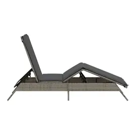 vidaXL Sonnenliege 200 x 57 x 85 cm Grau