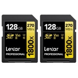 Lexar Professional SDXC 128GB 1800x UHS-II V60 2er-Pack