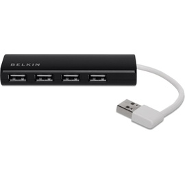 Belkin USB 2.0 HUB, 1:4, SLIM, Passiv«, Schwarz