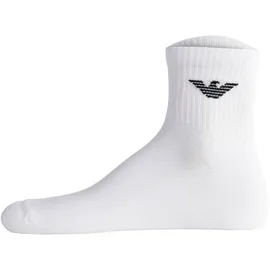 Emporio Armani Sporty Sponge Sneakersocken 6er Pack Weiß 39-46