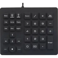 Renkforce USB Nummernblock Spritzwassergeschützt, Staubgeschützt, Touch-Tasten Schwarz
