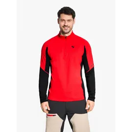 Ziener JIROTO-Z Midlayer, Funktions-Shirt | Powerstretch, elastisch, red, 48