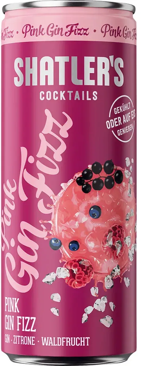 Shatler's Cocktails Pink Gin Fizz 10,1% vol. 0,25 l