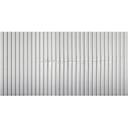 Fototapete ARCHITECTS PAPER "Metal Section White", silber, B:5m L:2,5m, Vlies, Tapeten, Vlies, Wand, Schräge
