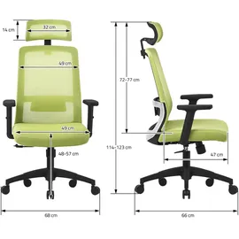 ML-Design Drehstuhl Grün