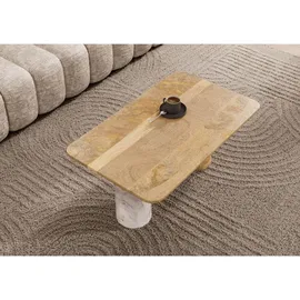 MASSIVMOEBEL24.DE Couchtisch Mango Weiß 100 x 60 x 45 cm