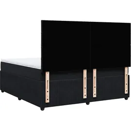 vidaXL Boxspringbett 180 x 200 cm Schwarz