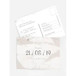 Antwortkarten für Ihre Feier selbst gestalten mit Spruch und Fotos im Onlinedesigner bei Meine-Kartenmanufaktur.de