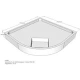 Schröder Wannentechnik Adria F Duschwannenträger 90x90