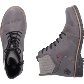 Rieker 73522-45 Schnürstiefel Synthetik Damen in grau - Gr. 41