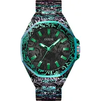 GUESS »ROAR«, Herrenuhr bunt