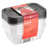 KEEEPER Frischhaltedose eckig transparent 5 x 0,5 l