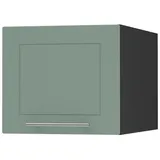 Feldmann-Wohnen Klapphängeschrank, Mintgrün, Schwarz, Holz, 1 Fächer, Rechteckig, 45x36x59 cm, Küchen, Küchenmöbel, Küchenschränke, Küchenoberschränke