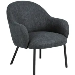 Ebuy24 Spencer Sessel Lounge-Sessel Stoff grau.