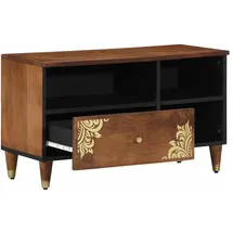 vidaXL TV-Schränk 80 x 33 x 46 cm Honigbraun Massivholz