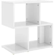 vidaXL Nachtschrank Hochglanz-Weiß 50 x 30 x 51,5 cm Weiß