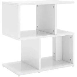 vidaXL Nachtschrank Hochglanz-Weiß 50 x 30 x 51,5 cm Weiß