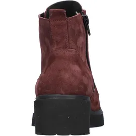 WALDLÄUFER H-Luise Bootie 716807-195-020, Order - Velourleder, Bordo (dunkelrot), Schnür. u. Reißverschluss, Weite H 37 - 37