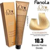 Fanola Oro Therapy Color Keratin Oro Puro 10.3 blond platin gold 100 ml