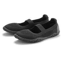 LASCANA Sneaker Ballerinas Freizeitschuh, Slipper, Halbschuh, superleicht VEGAN schwarz