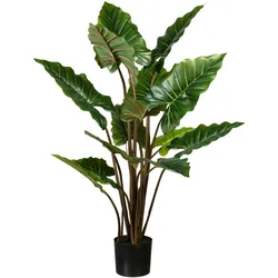 CREATIV green Künstliche Pflanze Taropflanze 140cm im Topf
