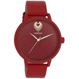 Oozoo Damenuhr C11249 Dunkelrot Lederband 42 mm - Rot