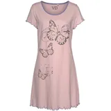 vivance dreams by lascana Nachthemd mit Schmetterling Motiv Rosa 32/34