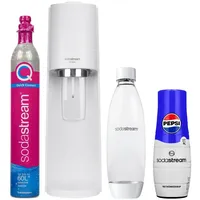 Wassersprudler SodaStream Terra White + 1 Flasche, Weiß, 1L + Pepsi Sirup 440ml