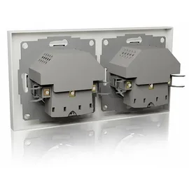 Icy Box Doppelsteckdose Unterputz IB-MPS4200W-PD Weiß 2 St.