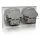 Icy Box Doppelsteckdose Unterputz IB-MPS4200W-PD Weiß 2 St.