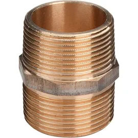 Viega Doppelnippel 3/8" Rotguss Mehrkant