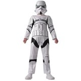 Rubie ́s Kostüm Star Wars Stormtrooper Basic Kostüm für Kinder, Leichter Overall und Maske der ikonischen Star Wars Truppen weiß 116