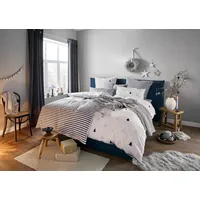 Andas Wendebettwäsche "JULIE", grau (weiß, grau), B/L: 135cm x