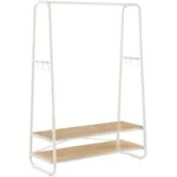 MID.YOU Colten Garderobenständer 100 x 45 x 160 cm Weiß