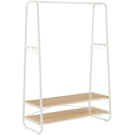 MID.YOU Colten Garderobenständer 100 x 45 x 160 cm Weiß