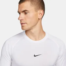 Nike Pro Men's Dri-FIT Fitness-Longsleeve Herren White/Black S