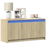 vidaXL TV-Schrank mit LED-Beleuchtung Sonoma-Eiche 100x34x50 cm