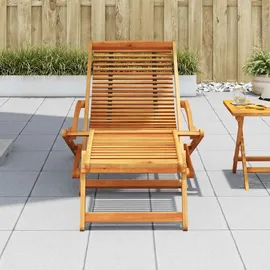 vidaXL Gartenliege 150 x 70 x 69 cm braun klappbar