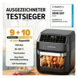 GOURMETmaxx Heißluft-Ofen 13606 12 l 1700W Schwarz