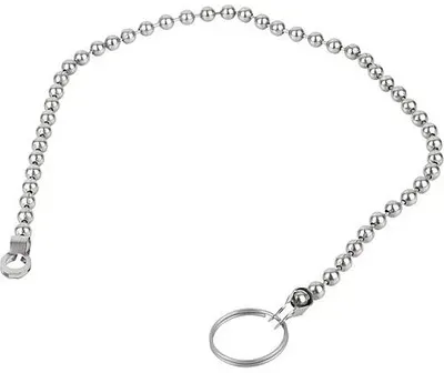 KUGELKETTE MIT SCHLÜSSELRING L=500, FORM:B EDELSTAHL, KOMP:EDELSTAHL (K1125.115X500)