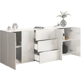 OTTO home Sideboard 200 x 80 x 40 cm Weiß