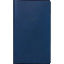 Brunnen Taschenkalender BRUNNEN 1074015306 Faltkalender 8x15cm 2S/1M PVC d.bl