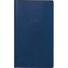 Brunnen Taschenkalender BRUNNEN 1074015306 Faltkalender 8x15cm 2S/1M PVC d.bl