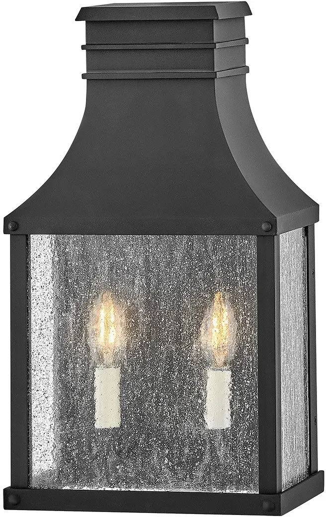 Elstead Lighting Beacon Hill Halbwandleuchte 2-flammig E14 in Museum Black