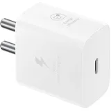 Samsung Schnellladegerät, 25 W, USB-Port Typ C (ohne Kabel),für iPhone, Weiß, Einheitsgröße