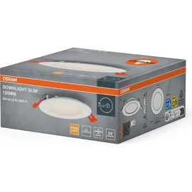 Osram Downlight Slim 120mm 1x8W warmweiß Kunststoff