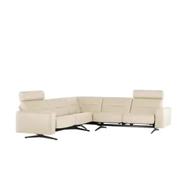 Stressless Eckcouch Leder 2-Sitzer Creme