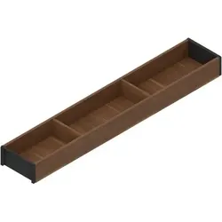 AMBIA-LINE Rahmen, für LEGRABOX/MERIVOBOX Schubkasten, Holzdesign, NL=600 mm, Breite=100 mm, Tenn.Nuss/carbonschw