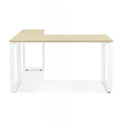 Eckschreibtisch Holz Metall  Designer Arbeitsplatz mit Eleganz  Modernes Büromöbel mit Stauraum  Minimalistisch Modern  Kadima Design